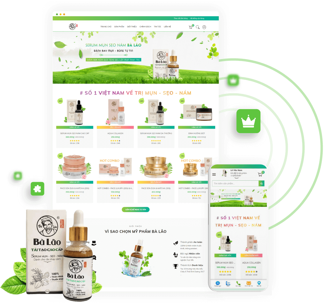 Thiết kế Website Chuyên nghiệp 4 giao dien responsive